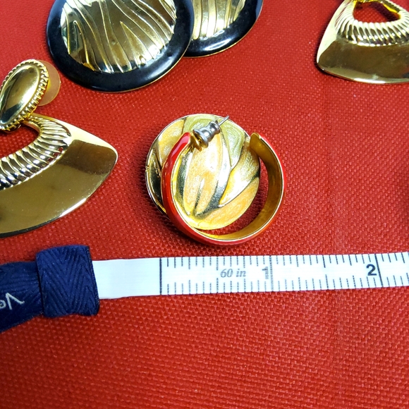 VINTAGE pierced earrings bundle of four - Picture 12 of 12